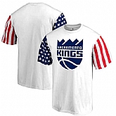 Men's Sacramento Kings Fanatics Branded Stars & Stripes T-Shirt White FengYun,baseball caps,new era cap wholesale,wholesale hats